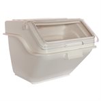 Ingredient storage bin, plastic, with lid