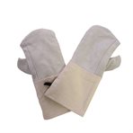 Split leather mitten, grey, 360 mm x 150 mm