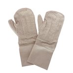 Terry oven mitten, grey, 450 mm x 150 mm